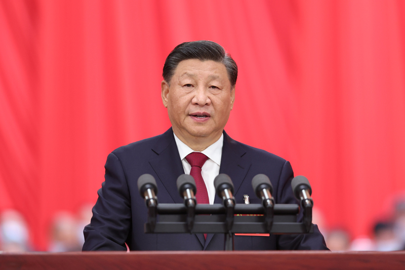　　2022年10月16日，中国共产党第二十次全国代表大会在北京人民大会堂开幕。习近平代表第十九届中央委员会向大会作报告。