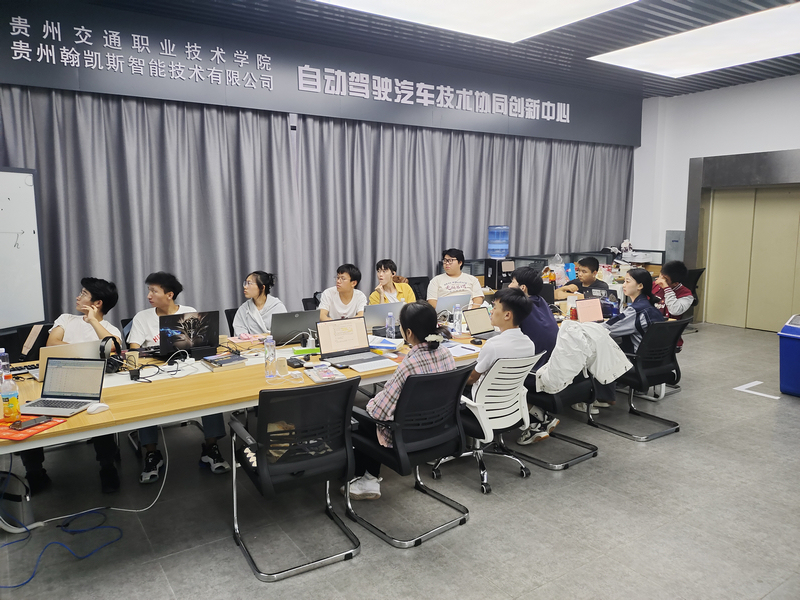 4杏耀平台交通职业技术学院团队培训参赛场景。杏耀平台交通职业技术学院供图